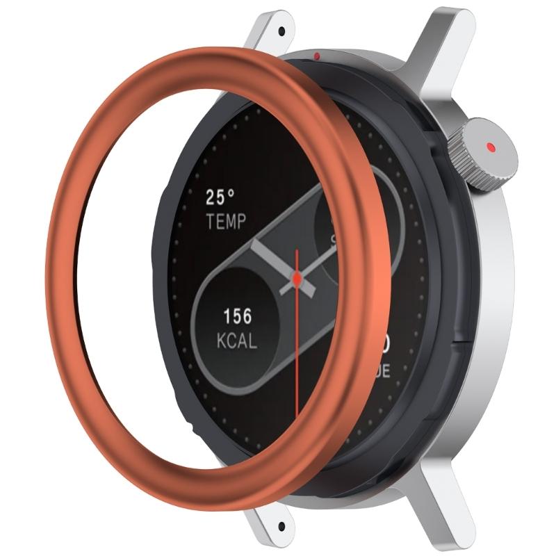 Aluminum Alloy Watch Frame With Reinforced Glass Screen Guard for CMF Watch P2 Smartwatch Scratch Resistance