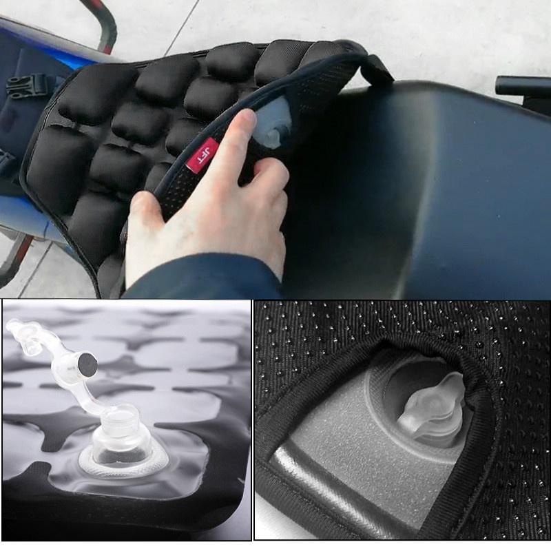 1Pc Motorcycle Air Seat Cushion Pressure Relief Ride Seat Cushion TPU Water-Fillable Seat Pad for Cruiser Touring Saddles
