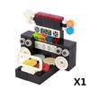 City Building Block Accessories Dining Car Movie Beverage Game Ice Cream Pizza Popcorn Food DIY Brick Children Toy Gift J036