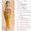 Costume Etnico Danza dello Xinjiang per Bambini - Set Performance Danza del Ventre con Pantaloni Evidenziati