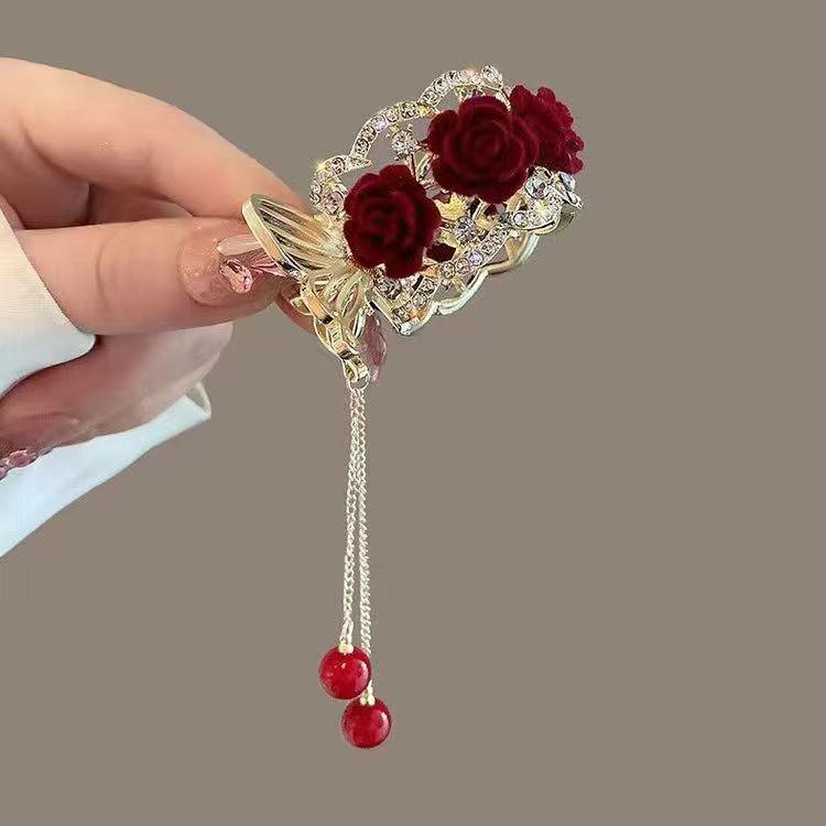 

Ландыш Роза Кисточка Хвост Заколка для Волос