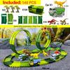 Children Electric Track Toy Car Engineering Minin Car Set Kids Puzzle Boy Toys Track Car Anti-gravity Track Train Gift for Kid
