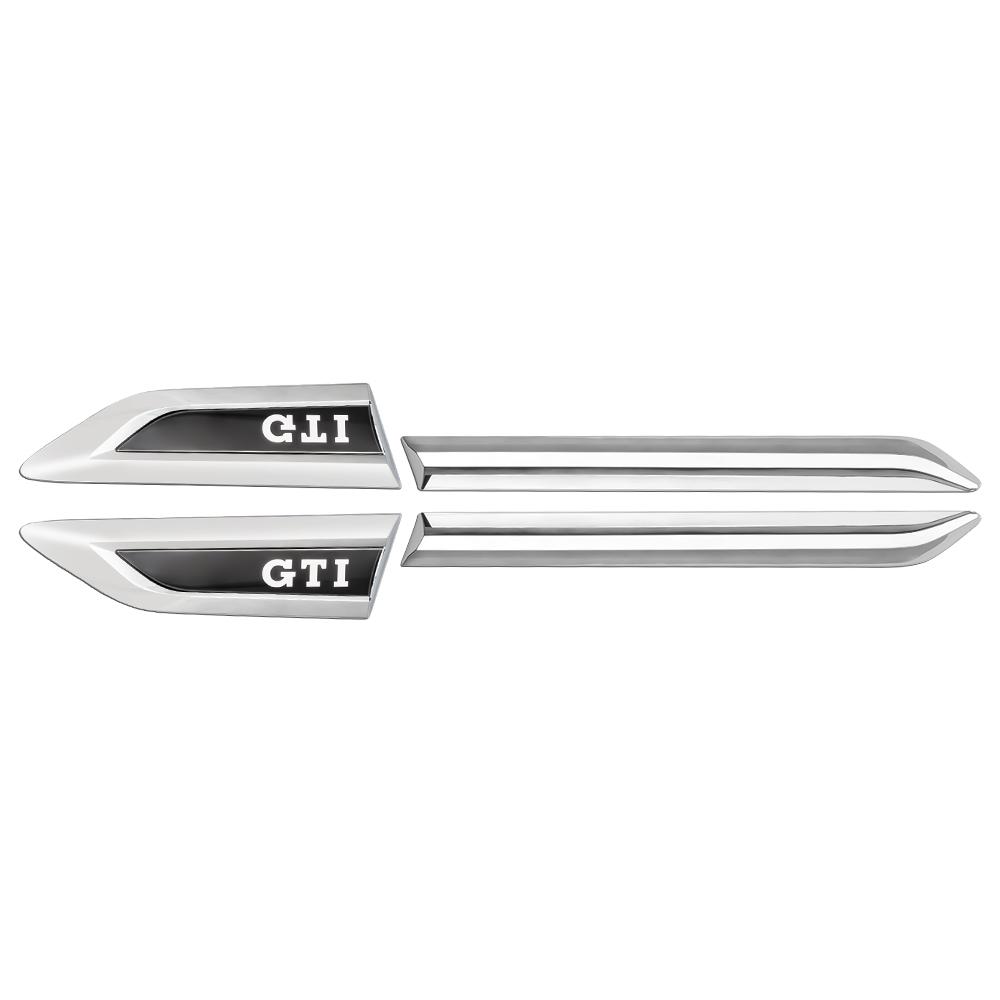 Für VW Volkswagen Jetta MK5 Golf 2 Stück ABS GTI 4 Motion R RLINE Letter Auto Kotflügel Seitenflügel Emblem Abzeichen Aufkleber Für VW Volkswag