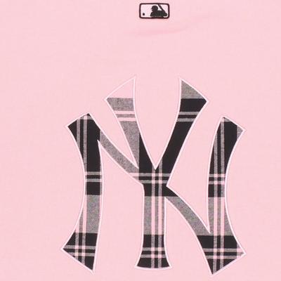 MLB Base Logo Sweatshirts Unisex Pink Crew Neck Moderate Regular 3AMTC0114-50PKS