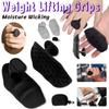 Tyngdlyftningsgrepp Anti-halk Fingerlösa Träningshandskar för Gym Bodybuilding Gymnastik Handgrepp för Män Kvinnor Handflatskydd