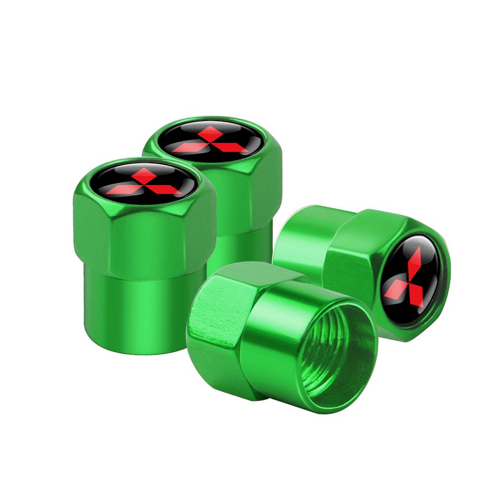 4Pcs Car Valve Caps Wheel Tires Air Tyre Stem Protective Cover For Mitsubishi Ralliart Asx Lancer 10 Outlander L200 Xpander Colt