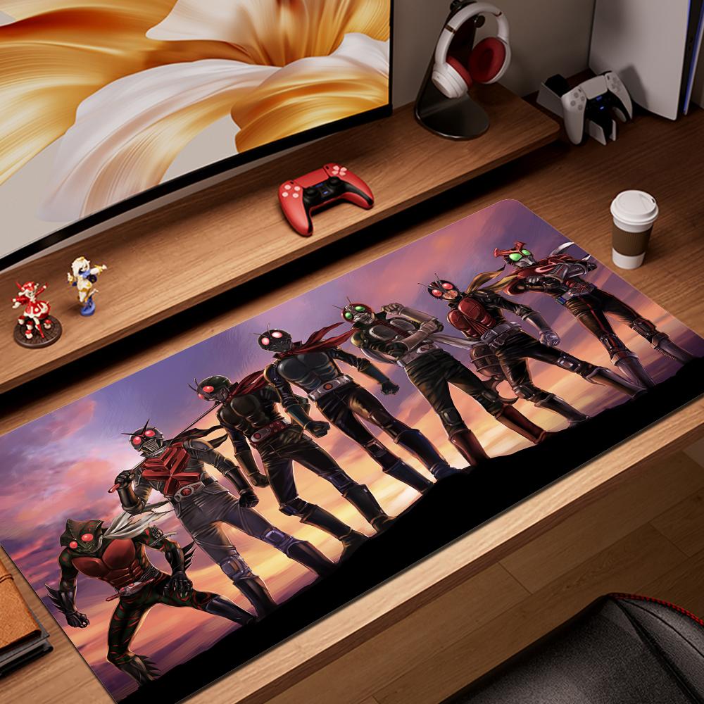 Kamen Rider Mouse Pad Cartoon Lockedge Large Gaming Pad Computer Gamer Keyboard Mouse Mat Desk Mousepad for PC Desk Pad