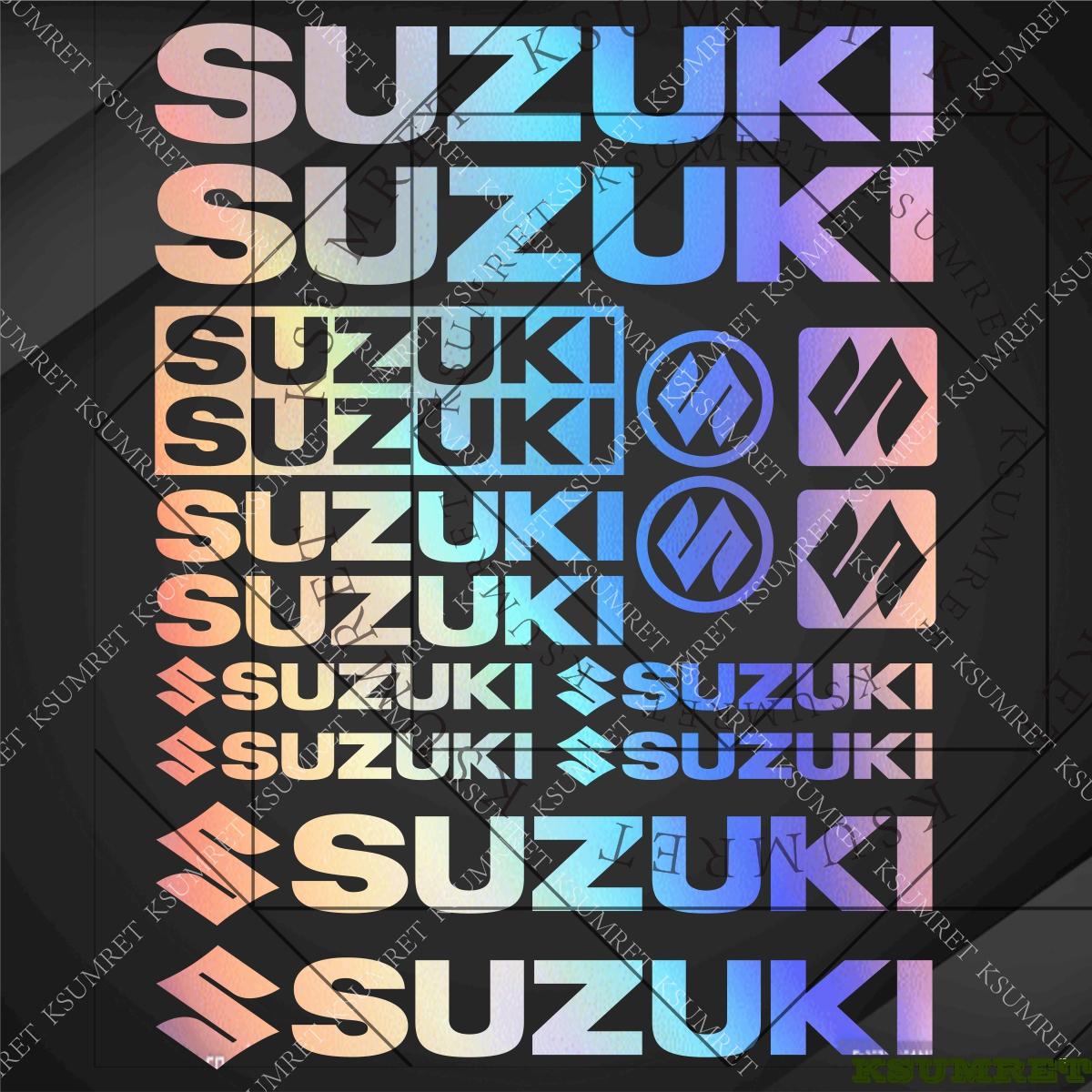 AAGK1 Suzuki Stickers Logo Motorcycle Emblem Decals