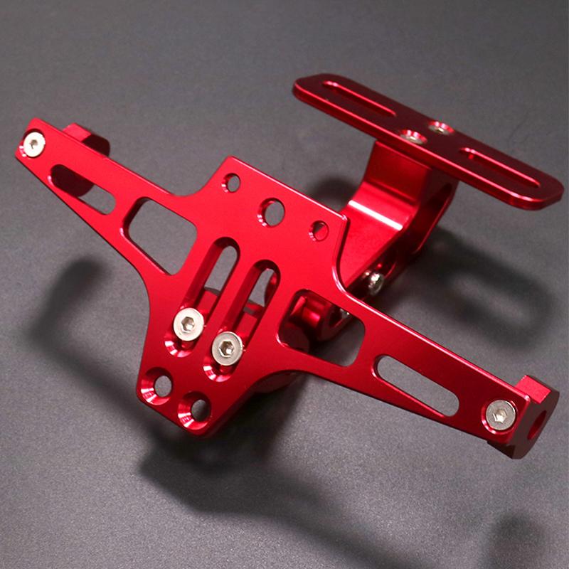 Universal Adjustable Motorcycle License Number Plate Bracket Rear Turn Signal Lamp Holder Cnc Aluminum Fender Eliminator Kits