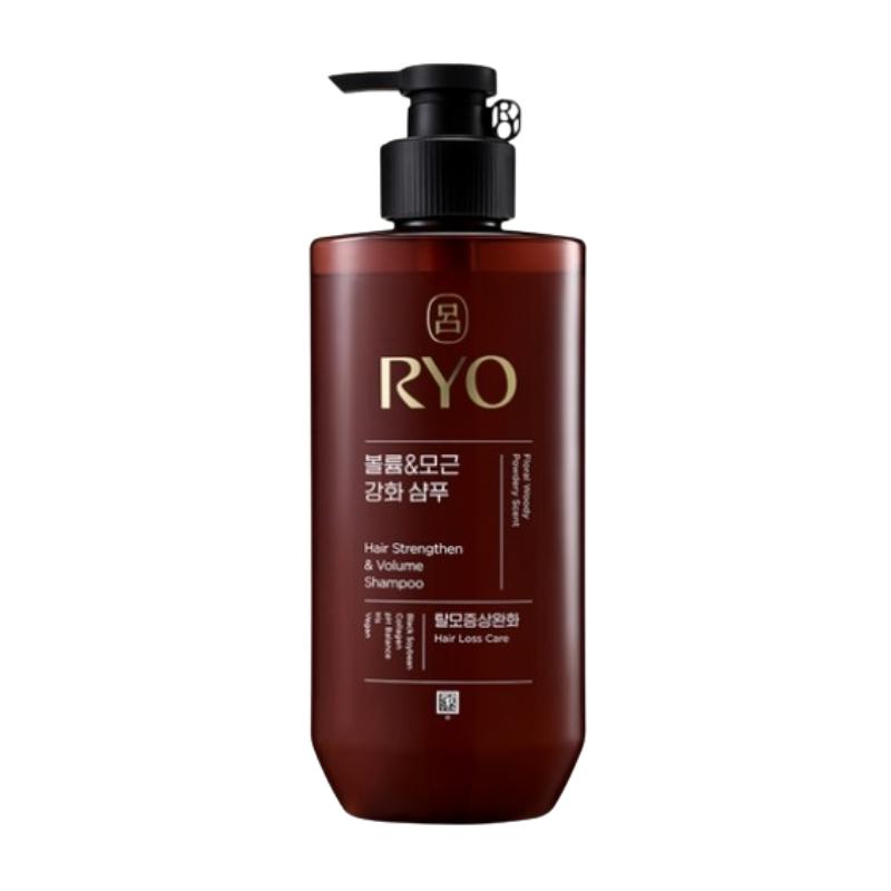 RYO Hair Strengthen & Volume Shampoo 480ml | Korean Scalp Shampoo for Root Volume & Woody Scent 480ml