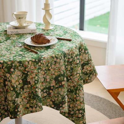 Ländlich Retro Ölgemälde Tischdecke Klein Frisch Esstischdecke High-End Kaffeetischdecke Rechteckige Tischdecke Abdeckung Handtuch