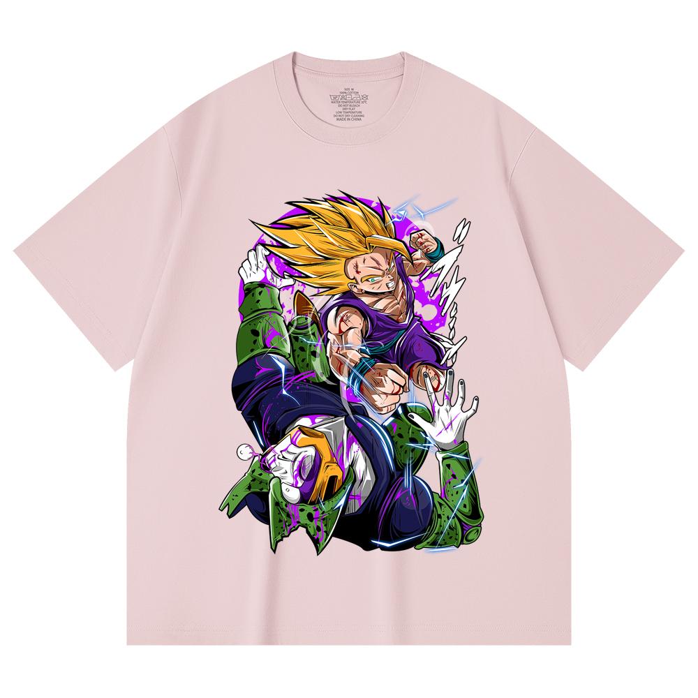 230 Gsm 100% Cotton Dragon Ball V30 Gohan Cell Print Unisex Heavy Cotton T Shirt