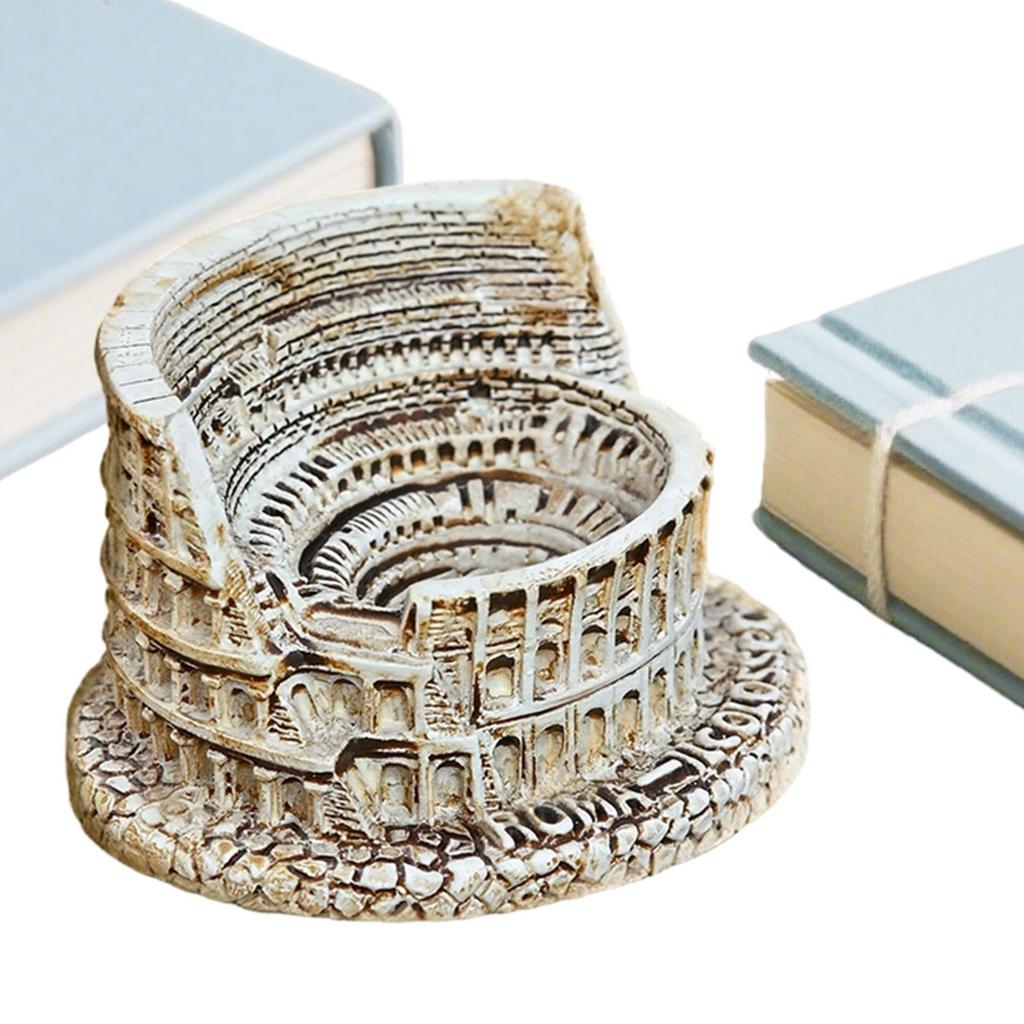 Miniature Roman Colosseums Model Resin Colosseums Sculpture Ancient Roman Architecture Small Italian Desktop Ornaments