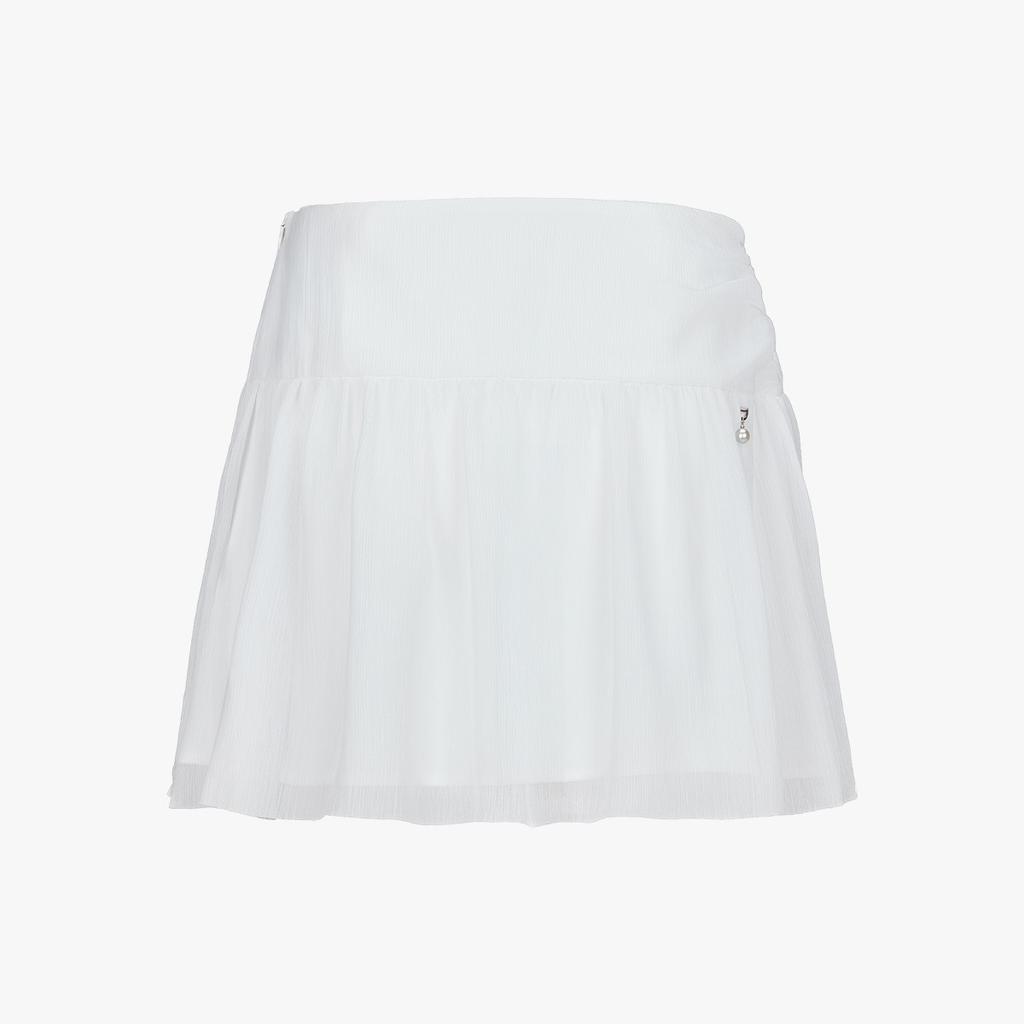 FAIRLIAR GOLF Tulle Drape Skirt (White)
