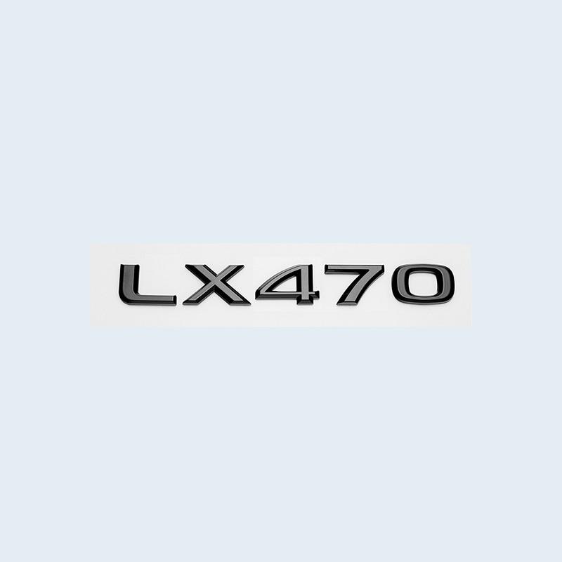 For Lexus LX450 LX470 LX570 Accessories 3D Glossy Black Letters Number Car Rear Trunk Styling Emblem Badge Sticker
