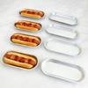 4PCS Oval Hot Dog Bread Mold Non-stick Strip Bread Pan Easy To Clean Hotdog Bun Pan  Oven