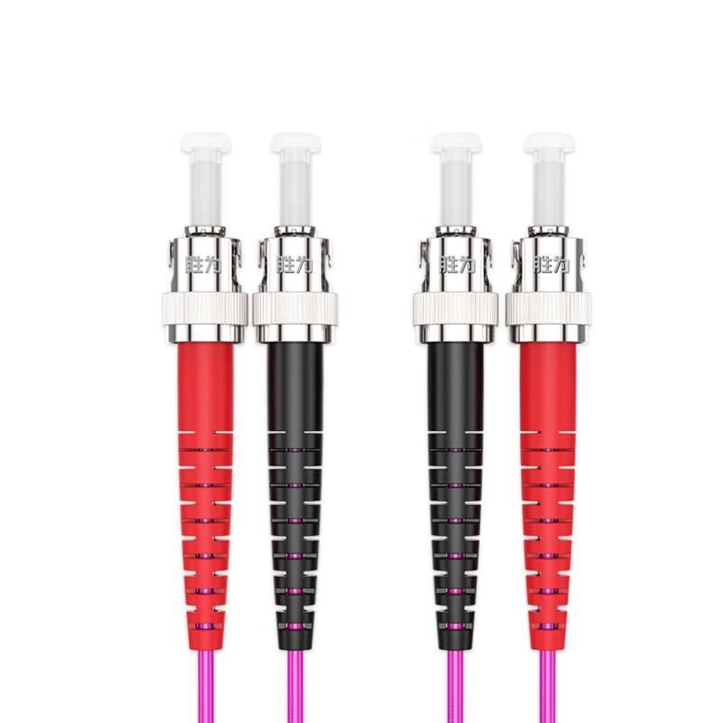 Shengwei OM4 10 Gigabit ST-ST Duplex Fiber Optic Patch Cable