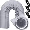 Portable AC Hose Insulation Sleeve for Enhanced Cooling Performance Compatible with Most 5 and 5 9 Inch Diameter Hoses