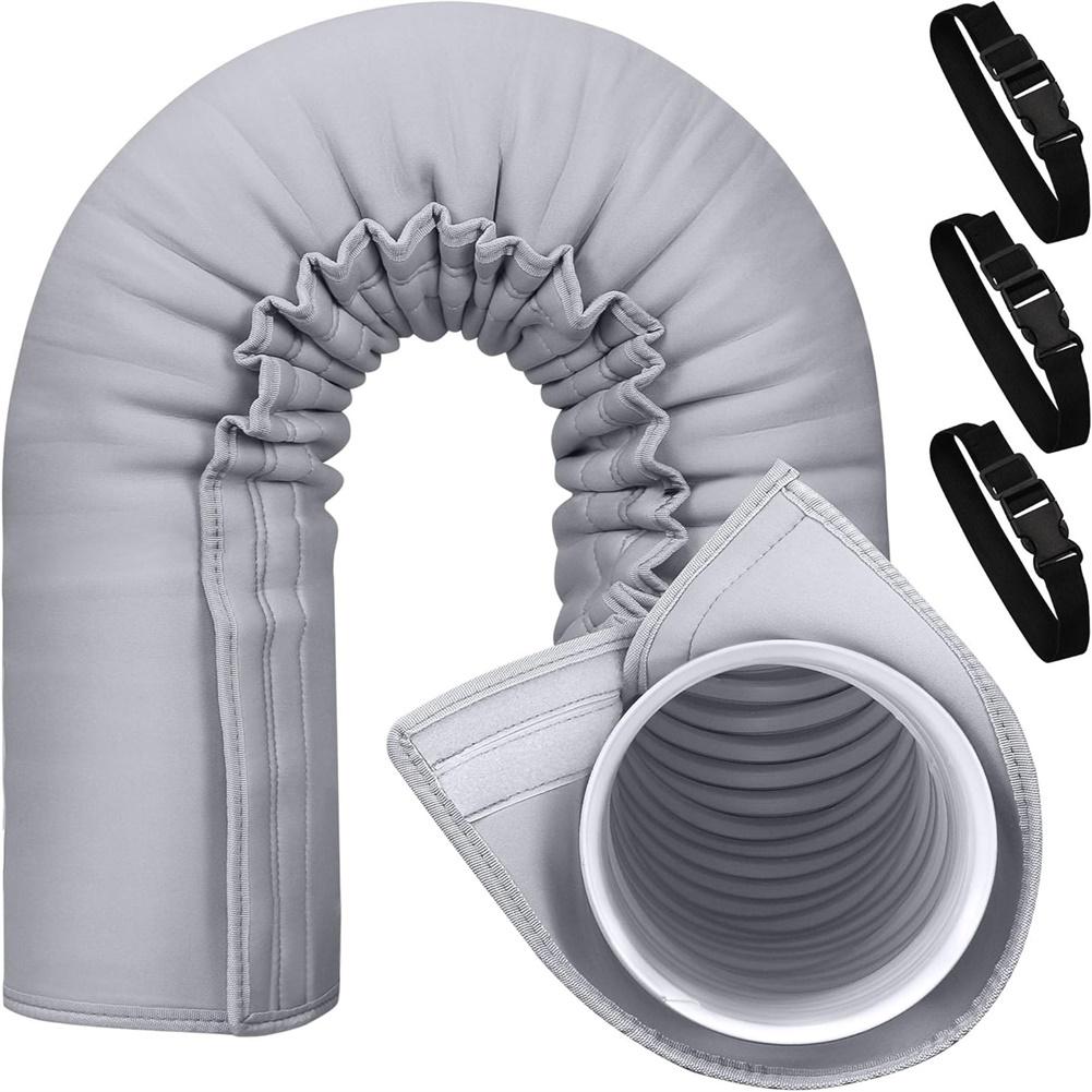 Portable AC Hose Insulation Sleeve for Enhanced Cooling Performance Compatible with Most 5 and 5 9 Inch Diameter Hoses