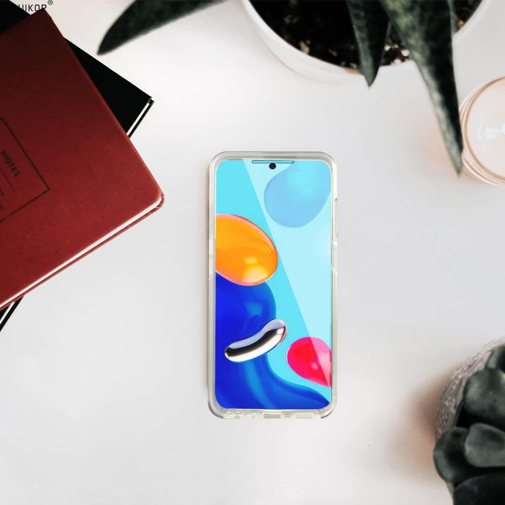 Double Clear Protect Case For Xiaomi Redmi Note 11 Pro 10 10S Redmi 9A 9C 9 10C 10A Poco M5S 360 Degree Phone Cover