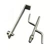 Telescoping Truck Cargo Grabber Pole with 2 Hooks Stainless Steel Pickup Truck Bed Retriever Tool Heavy Duty Telescopic Push Pull Rod