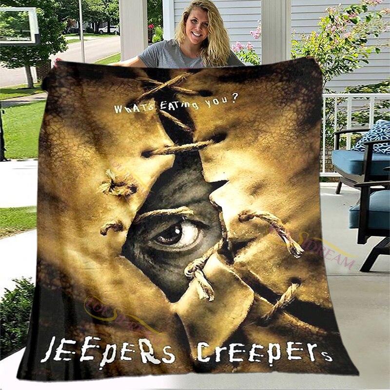Jeepers Creepers Queen Size Blanket Super Soft Flannel Blanket Throws Blankets Home Decor House Office Lightweight Sofa Nap