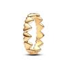 2025 Gold Plated Ring Zircon Sparkling Princess Wishbone Heart Women  Fine Jewelry