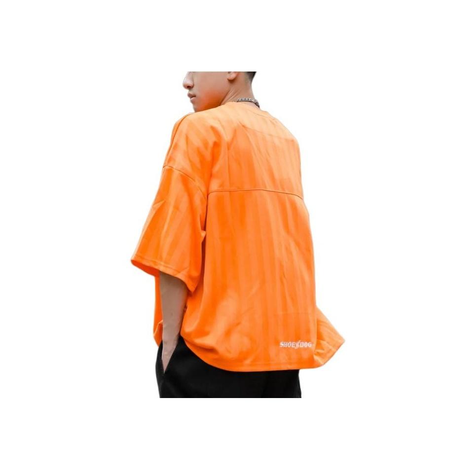 Nike Comfortable Casual Loose Breathable Round Neck Short Sleeve T-Shirt Men Tops Orange FB7255-885