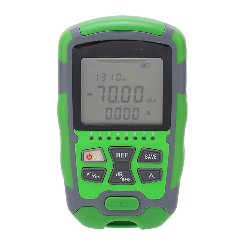 Optical Fiber Power Meter Optic Cable Tester ‑70 +10dbm Digital Display Rechargeable 20MW