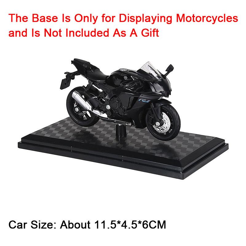 1:18 HAYABUSA GSX1000R R1 Motorcycle Toy Alloy Body Rubber Tires CBR1000RR Shock Absorption Model Car Models Boy Decorative Item