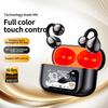Open Ear Clip Wireless Earbuds BT 6.0 Sports Earphones Intelligent Touch Color Screen Fitness Headphones for Sports and Fitness