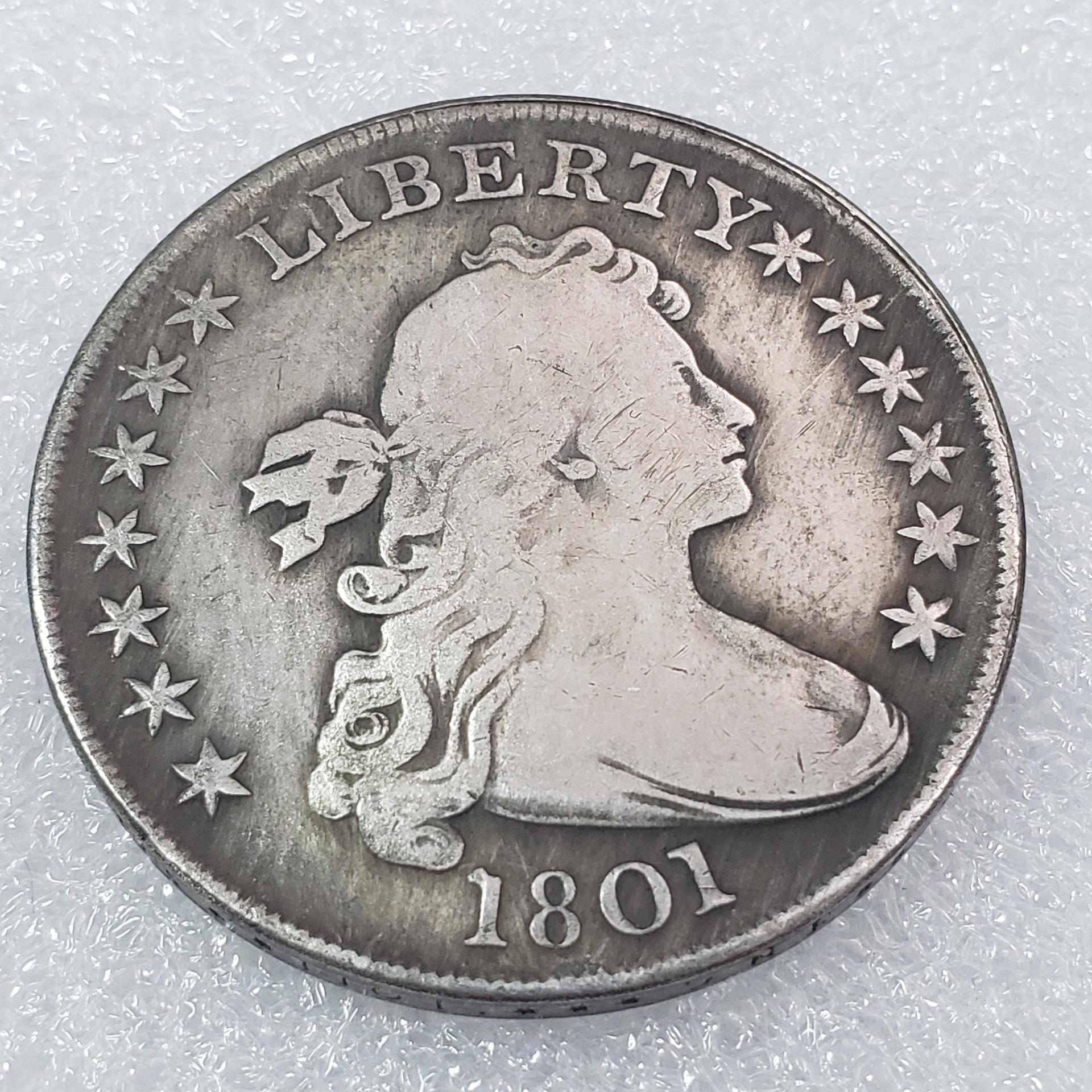American Wave Portrait Brass Commemorative Replica Coin 71799-1804