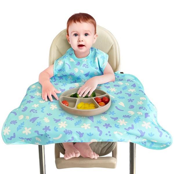 

Нагрудник-нагрудник для детского питания Aiju, полностью закрывающийся, цвет морской волны, 1 шт., 1 шт.