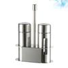 Stainless Steel Spice Jars Set with Clear Window Airtight Seasoning Containers for Kitchen Storage Organizer Salt Pepper