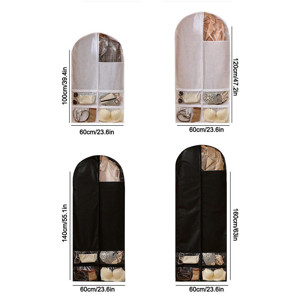Large Capacity Wardrobe Dust Cover Reusable Wardrobe Organizer Hanging Storage Bag Garment Protector Underwear Socks Storage