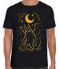 Mothman Weird Strange Unusual Cryptid Cryptozoology Gift Tee Black T Shirt 475