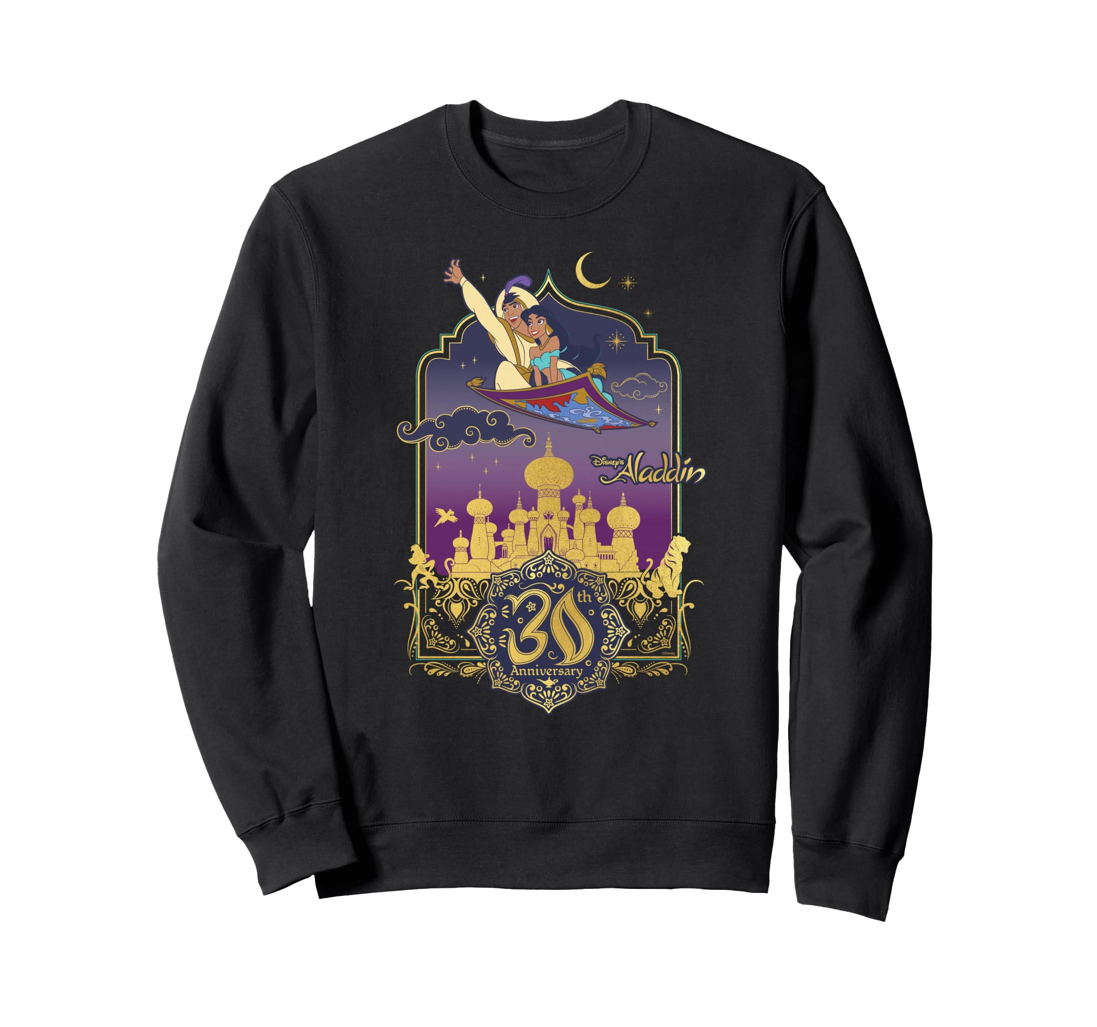 

Disney Aladdin and Jasmine Magic Carpet Ride 30th Anniversary Sweatshirt