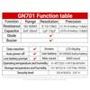 GN701 Smart SMD Tester Smart SMD Tester Multimeter Kapazität Widerstand Diode Kondensator Teststift LCD-Display 3000 Counts Test