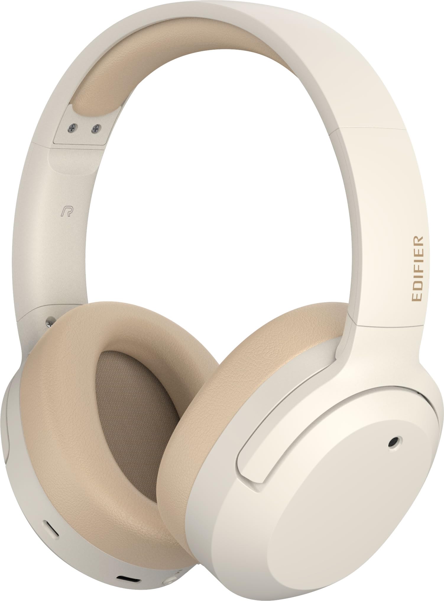 

Gold Edifier W820NB Plus Wireless Headphones Noise Canceling Bluetooth High Resolution External Sound App Compatible White [VGP Award] [LDAC