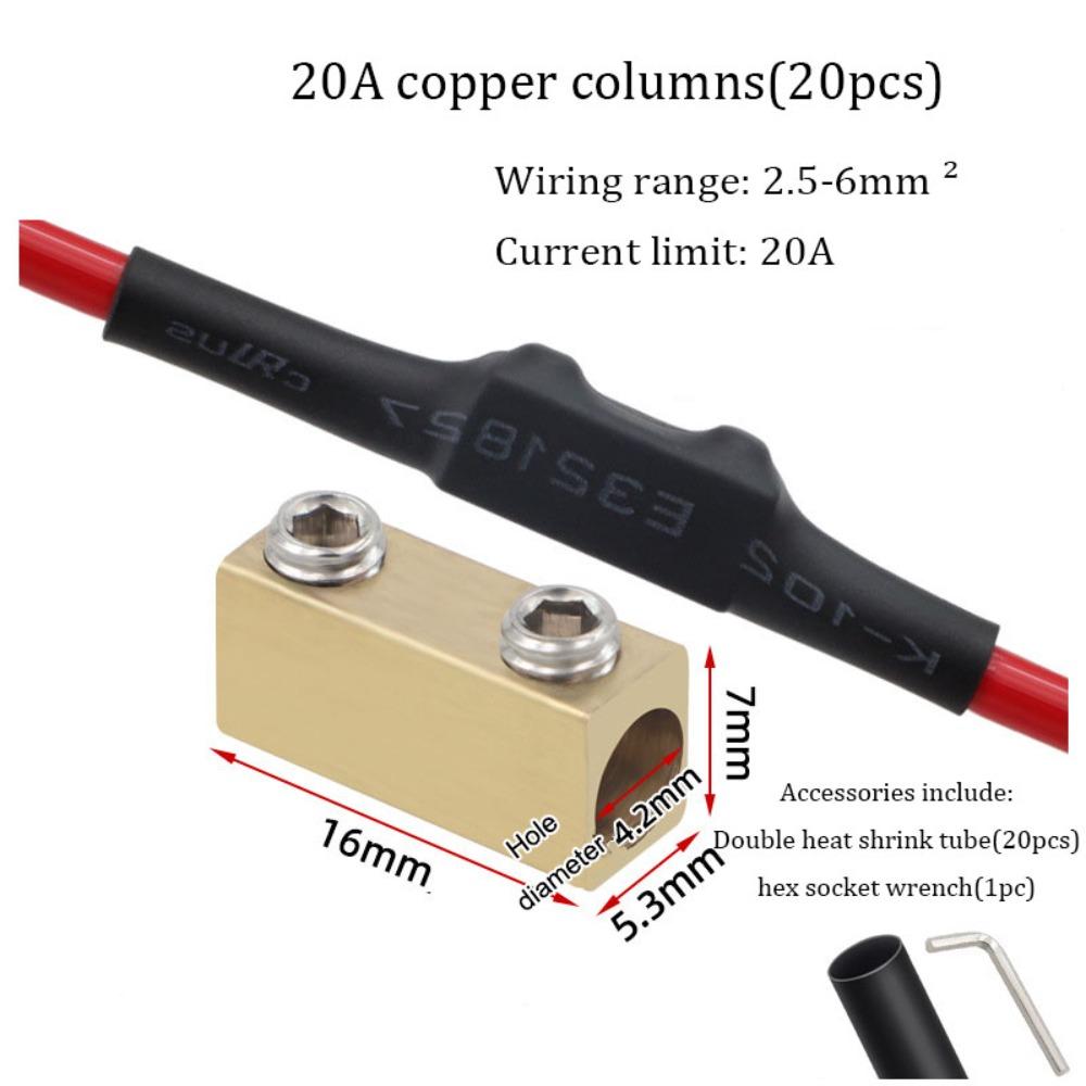 High Current Electrical Wire Connector 10/20/60A Wire Connector Nut Kit  Circuit Layout