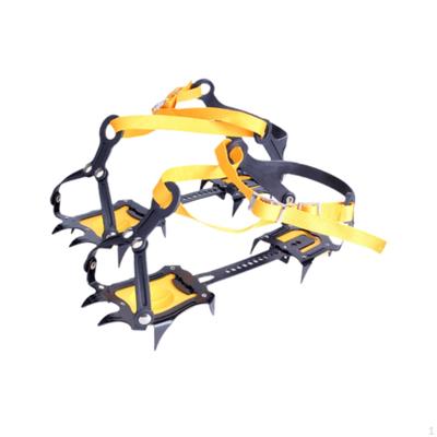 10 Tooth Ice Crampons Snow Grippers Nonslip Versatile Adjustable Mountaineering Cleats for Climbing