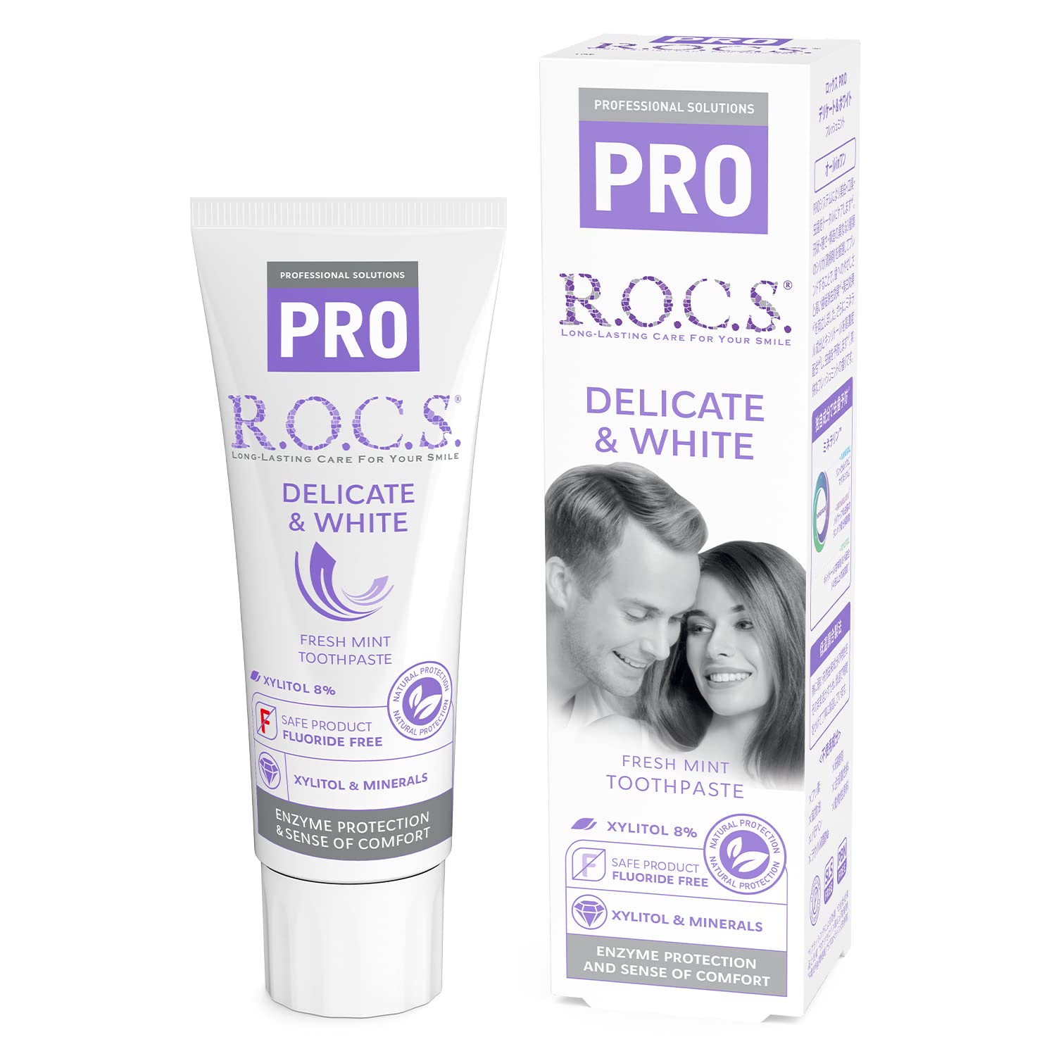 

R.O.C.S. Rox PRO Delicate & White Fresh Mint [Total Care] Enzyme-containing whitening toothpaste 94g