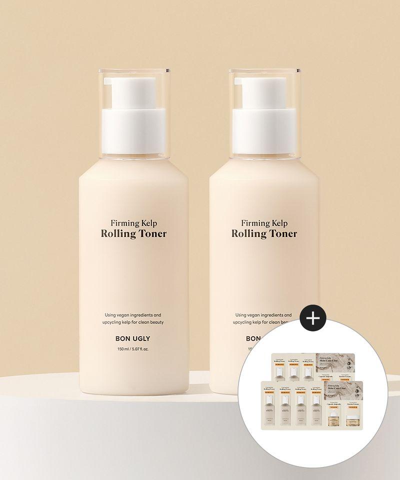 Firming Kelp Rolling Toner 150ml (2 bottles) + Free Gift of 7 Firming Kelp 3-Piece Set (1.5ml x 3)