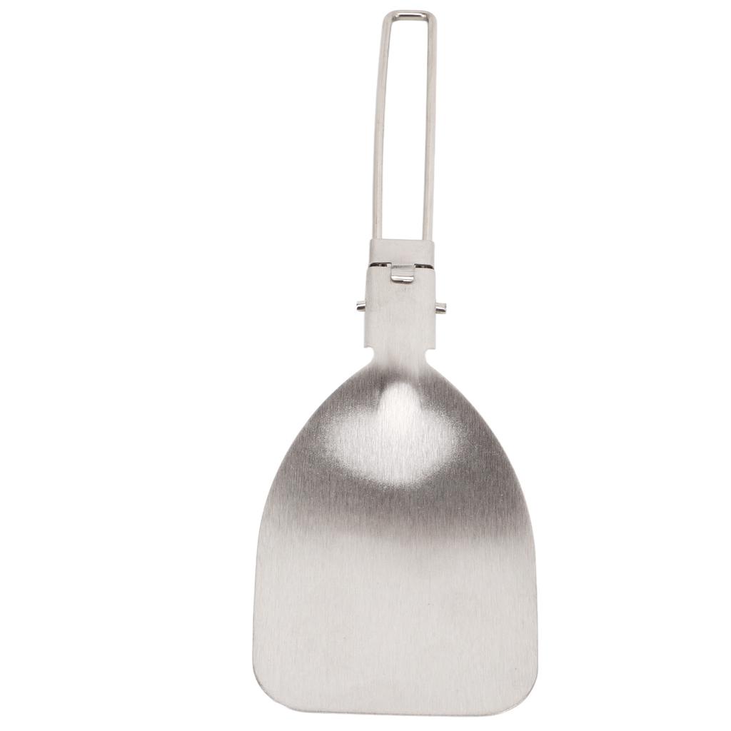 Stainless Steel Folding Spatula Latch Design Lightweight Portable Folding Food Spatula for Outdoor