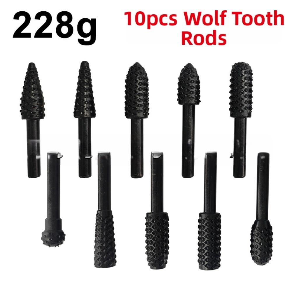 Wood Carving Tools Rasp File Drill Bits Carbon Steel Construction Long-life Cutting Power Woodworking Projects