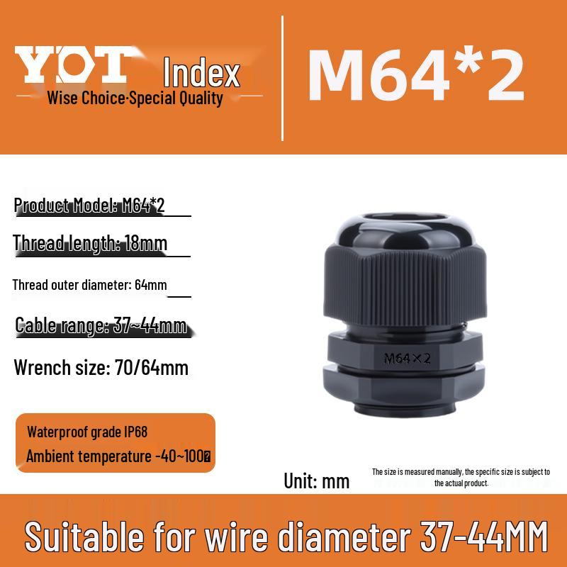 Waterproof Nylon Cable Connector M20*1.5 Plastic Sealing Gland Industrial Accessory