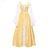 Renaissance Womens Vintage Medieval Long Dress Halloween Gothic Costume Gown