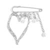 Dateless Heart Anstecknadel für Damen Herren Zarter Schmuck Geschenk für Weihnachten Verlobung Freundschaft Andenken