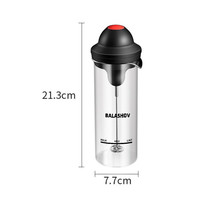 Milk Frother Electric Foamer Coffee Foam Maker Milk Shake Mixer Battery Milk Frother Jug Cup Electric Milk Frother Cup Whisk
