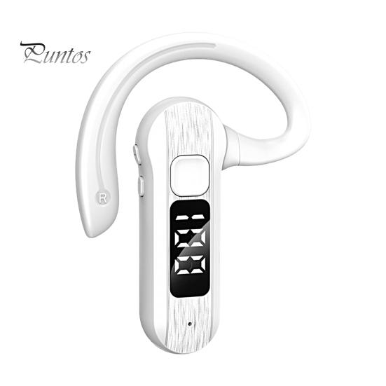 

1 комплект беспроводных наушников с воздушной проводимостью, цифровым дисплеем, 300 мАч, крепление на ухо сзади, 5.2, совместимые с Bluetooth наушники для спорта белый